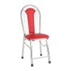 Bộ bàn kiếng chân Mickey/Mai đỏ - 6 ghế - Nội Ngoại Thất Inox Nhựa - Qui Phúc - quiphuc.com