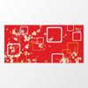Bộ bàn kiếng chân Mickey/Mai đỏ - 6 ghế - Nội Ngoại Thất Inox Nhựa - Qui Phúc - quiphuc.com