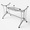 Bộ bàn kiếng chân phi thuyền/Mai đỏ - 6 ghế - Nội Ngoại Thất Inox Nhựa - Qui Phúc - quiphuc.com