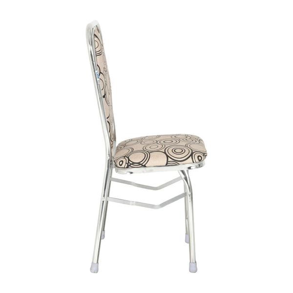 Bộ bàn kiếng chân tứ quý/Cá koi xanh - 6 ghế DELI L phi 25 - Nội Ngoại Thất Inox Nhựa - Qui Phúc - quiphuc.com