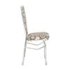 Bộ bàn kiếng chân tứ quý/Cá koi xanh - 6 ghế DELI L phi 25 - Nội Ngoại Thất Inox Nhựa - Qui Phúc - quiphuc.com