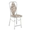 Bộ bàn kiếng chân tứ quý/Cá koi xanh - 6 ghế DELI L phi 25 - Nội Ngoại Thất Inox Nhựa - Qui Phúc - quiphuc.com