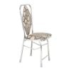Bộ bàn kiếng chân tứ quý/Cá koi xanh - 6 ghế DELI L phi 25 - Nội Ngoại Thất Inox Nhựa - Qui Phúc - quiphuc.com