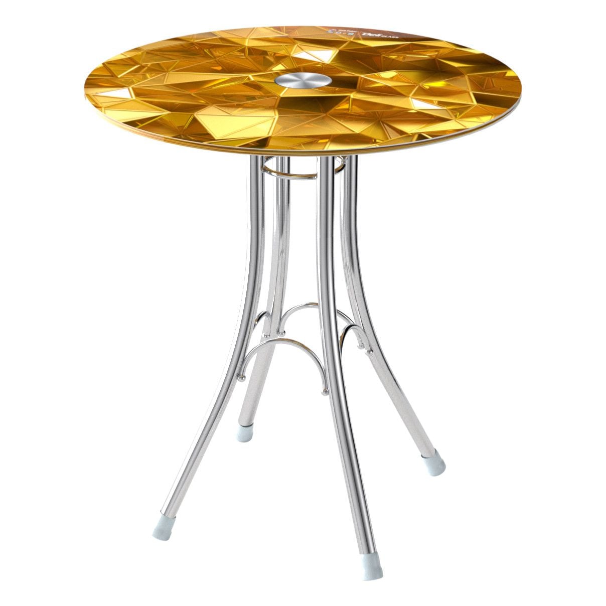  Bộ bàn kiếng DELI 6 tấc chân Eiffel - 4 ghế DELI Clever 