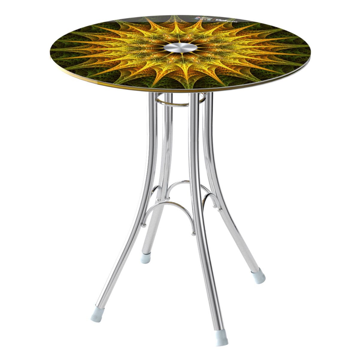  Bộ bàn kiếng DELI 6 tấc chân Eiffel - 4 ghế DELI Clever 