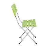  Bộ bàn kiếng 6 tấc chân 1 trụ inox - 4 ghế xếp nhựa 8 nan cao 