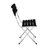  Bộ bàn kiếng 6 tấc chân 1 trụ inox - 4 ghế xếp nhựa 8 nan cao 