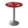 Bộ bàn kiếng 6 tấc chân mâm 1 trụ sắt - 4 ghế 3 lá - Nội Ngoại Thất Inox Nhựa - Qui Phúc - quiphuc.com