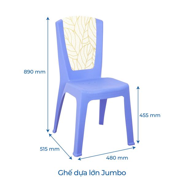 Ghế dựa lớn Jumbo - 10 cái - Nội Ngoại Thất Inox Nhựa - Qui Phúc - quiphuc.com