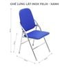 Ghế lưng lật inox FELIX - Nội Ngoại Thất Inox Nhựa - Qui Phúc - quiphuc.com