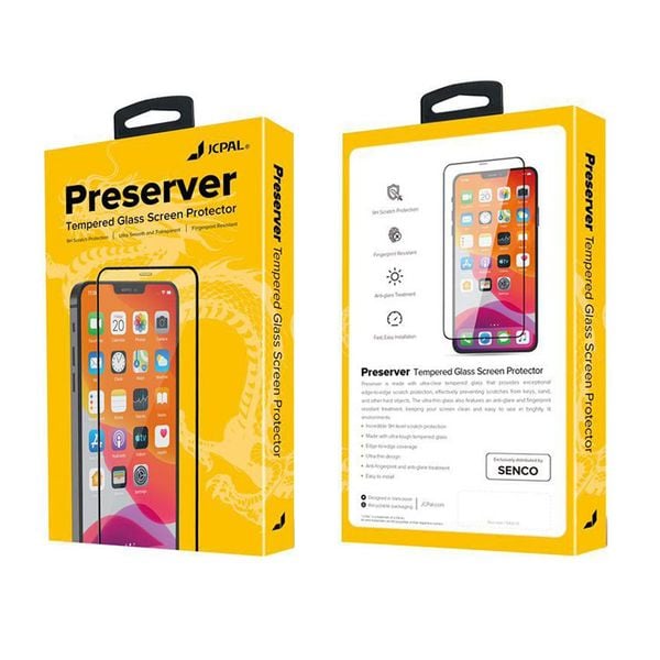 CƯỜNG LỰC JCPAL 2.5D PREMIUM PRESERVE FOR IPHONE 12 - clear