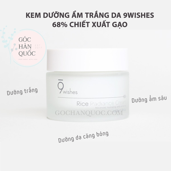  KEM DƯỠNG TRẮNG DA 9WISHES RICE RADIANCE CREAM 50ML 