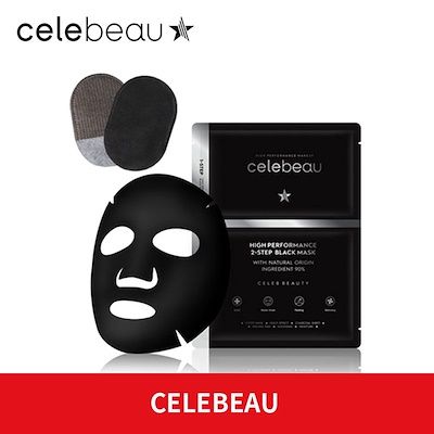  Mặt Nạ Detox Cao Cấp 2 Bước Celebeau Black Mask - Hộp 5 miếng 