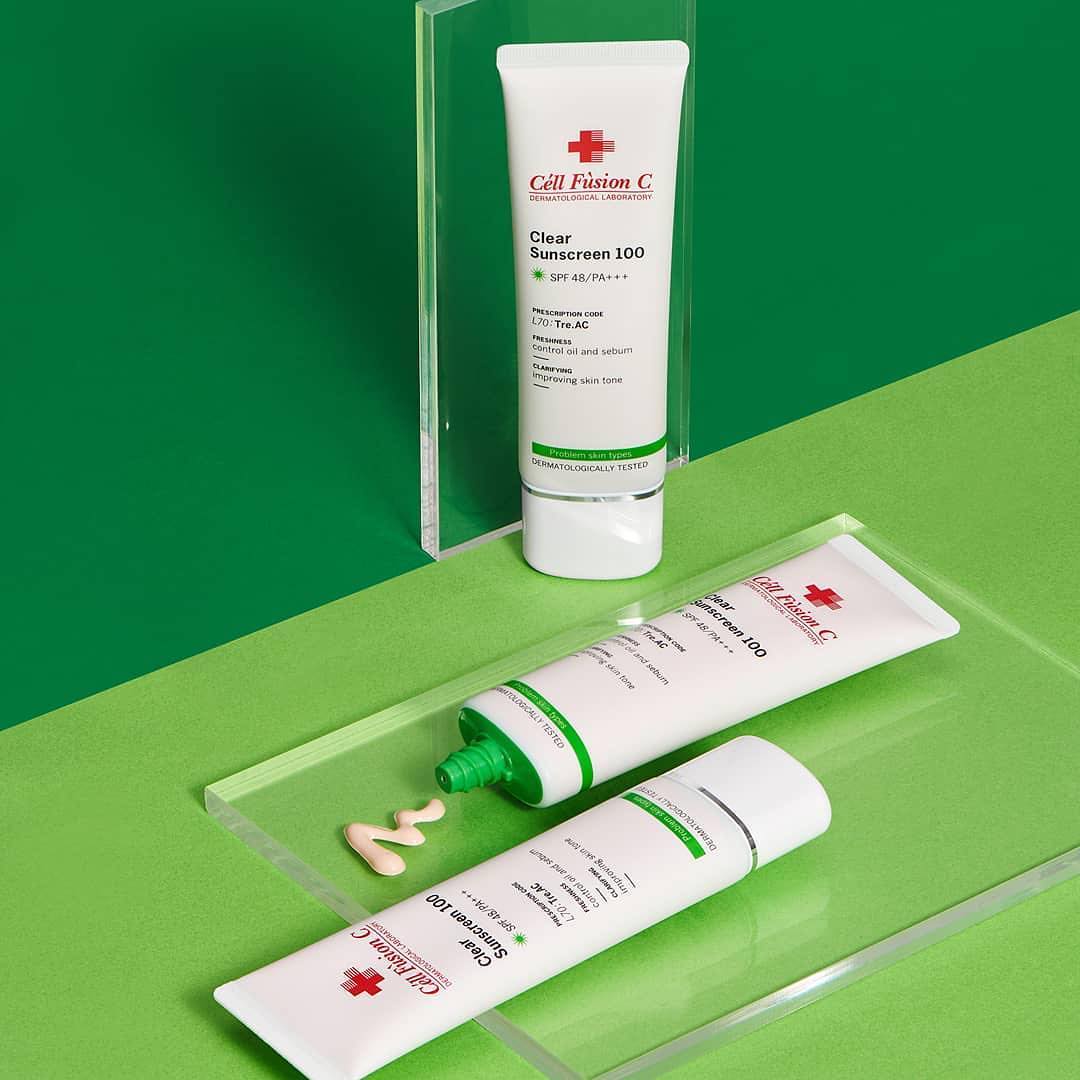 Kem chống nắng CELL FUSION C Clear Sunscreen cho da mụn – Góc Hàn Quốc