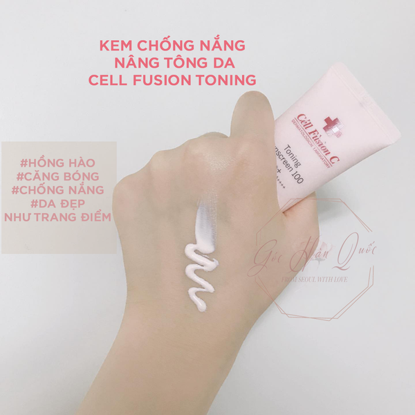  Kem chống nắng nâng tông da Cell Fusion Toning Sunscreen 50ml 