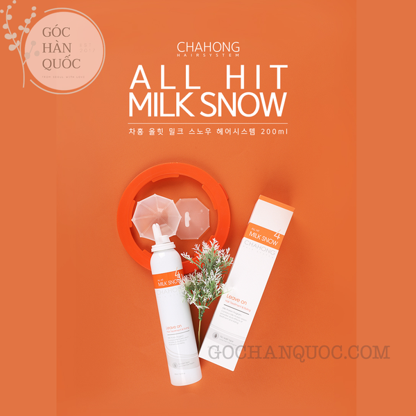  TINH CHẤT DƯỠNG TÓC VÀ TẠO ĐỘ PHỒNG, BỒNG BỀNH CHO MÁI TÓC CHAHONG ALL HIT MILK SNOW 200ML 