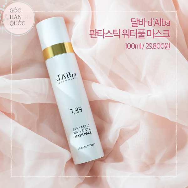  MẶT NẠ DẠNG XỊT D'ALBA FANTASTIC WATERFULL 100ml 