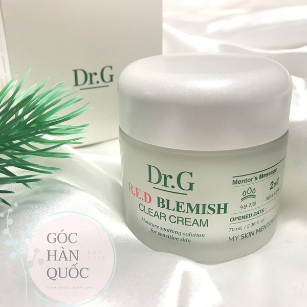  KEM DƯỠNG CHO DA DẦU MỤN LÀM DỊU DR.G RED BLEMISH CLEAR SOOTHING CREAM 