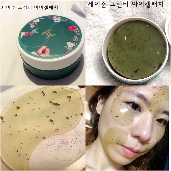  Mặt nạ chăm sóc làm dịu, trị quầng thâm mắt JayJun Greentea Gel Mask 