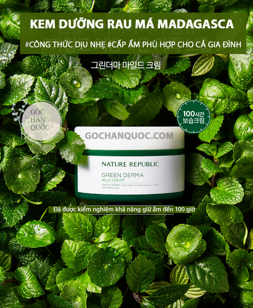  Kem dưỡng ẩm Nature Republic Green Derma 190ml 