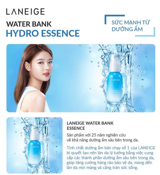  TINH CHẤT DƯỠNG ẨM CHUYÊN SÂU LANEIGE WATER BANK HYDRO ESSENCE 70ml 