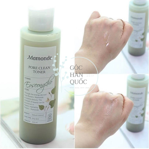  TONER DIẾP CÁ MAMONDE SE KHÍT LỖ CHÂN LÔNG PORE CLEAN TONER 250ML 