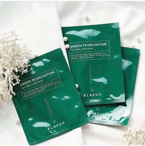  MẶT NẠ TRÀM TRÀ KLAVUU GREEN PEARLSATION TEATREE CARE 