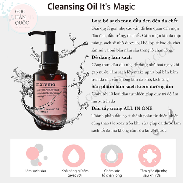  DẦU TẨY TRANG IT'S MAGIC MOREMO 150ML 