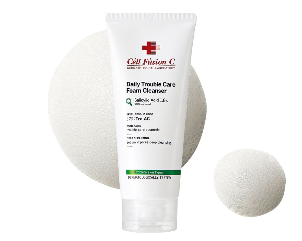 SỮA RỬA MẶT CHO DA DẦU MỤN CELL FUSION DAILY TROUBLE CARE FOAM CLEANSE –  Góc Hàn Quốc