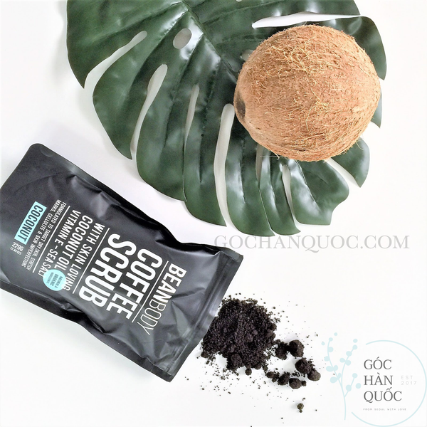  TẨY DA CHẾT BỘT CAFE ORGANIC CAO CẤP BEAN BODY COFFEE SCRUB 220GR 