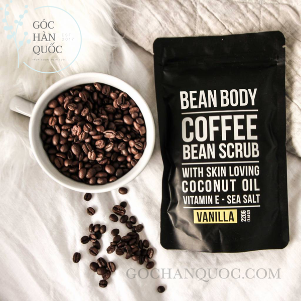  TẨY DA CHẾT BỘT CAFE ORGANIC CAO CẤP BEAN BODY COFFEE SCRUB 220GR 