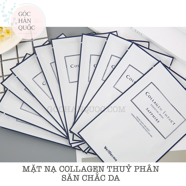  MẶT NẠ SĂN CHẮC DA COLLAGEN THUỶ PHÂN WELLDERMA COLLAGEN IMPACT ESSENTIAL MASK 