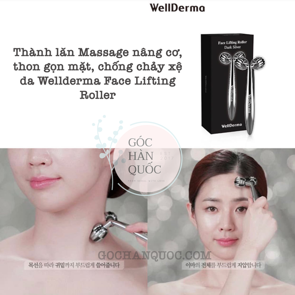  THANH LĂN MASSAGE NÂNG CƠ MẶT WELLDERMA FACE LIFTING ROLLER 