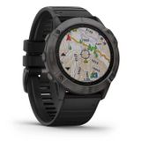  Garmin Fenix 6X - Sapphire, Carbon Gray DLC with Black Band 