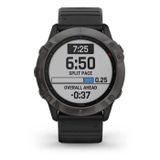  Garmin Fenix 6X - Sapphire, Carbon Gray DLC with Black Band 