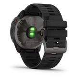  Garmin Fenix 6X - Sapphire, Carbon Gray DLC with Black Band 