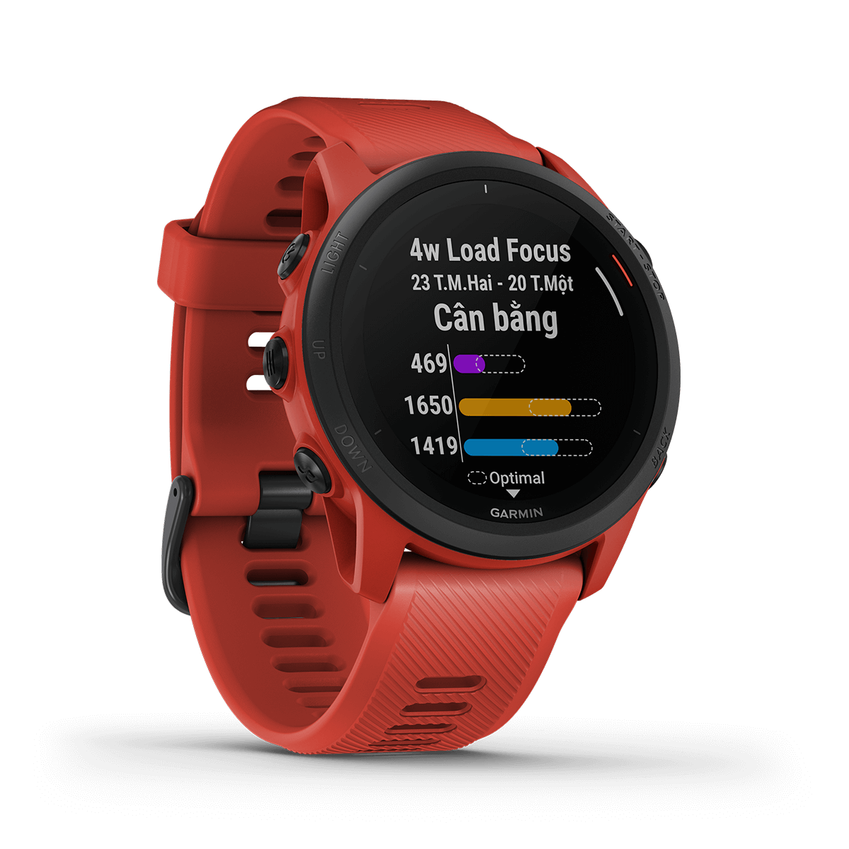  Forerunner® 745 Black |Magma Red 