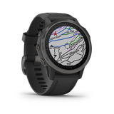  Garmin Fenix 6S - Sapphire, Carbon Gray DLC with Black Band 