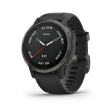  Garmin Fenix 6S - Sapphire, Carbon Gray DLC with Black Band 