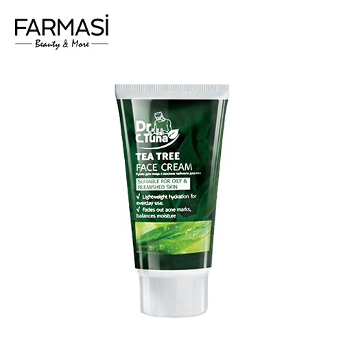 Kem Dưỡng Da Mặt Ngăn Dầu & Giảm Vết Thâm Do Mụn Chiết XUất Tea Tree Farmasi 50ml (1822BAS)