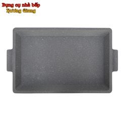 GDNB-63 Khay Nướng Đúc Hợp Kim Nhôm Phủ Vân Đá Kèm Bếp Cồn Phong Cách Hàn Quốc