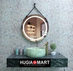 Gương Tròn Dây Da LED HUGIA - TDL