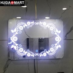 Gương Soi Cảm Ứng Đèn Led Chữ Nhật Hugiasmart CNN57