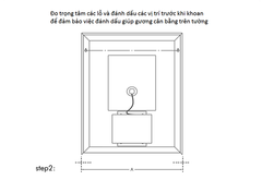 Gương soi chữ nhật 70x120cm