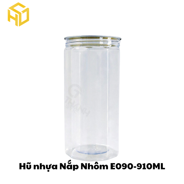 Hũ Nhựa Nắp Nhôm | Hũ Nhựa E090-910ML