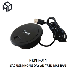 (PKNT-011) Sạc Không Dây Tích Hợp Cổng USB Type A Âm Bàn|Phụ kiện nội thất thông minh