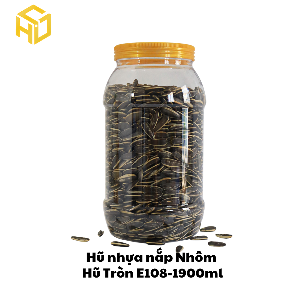 Hũ Nhựa Nắp Nhôm | Hũ Tròn E108-1900ml