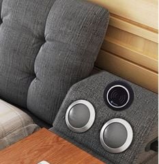 (PKNT-024) Loa Bluetooth Tích Hợp Sạc Không Dây, Sạc USB Type A, Loa Sub 2.1|Phụ kiện nội thất thông minh