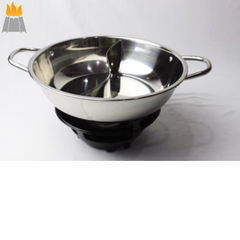 Nồi Lẩu Hotpot 2 Ngăn Hàn Quốc Size 30cm, Size 28cm - Tiện Lợi, Cao Cấp | Nồi Lẩu Inox