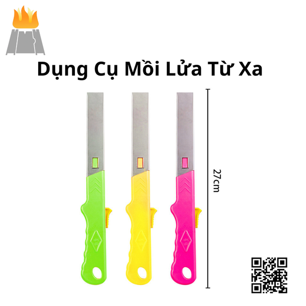 Dụng Cụ Mồi Lửa Từ Xa | Dụng cụ mồi bếp tháo lắp nhanh chóng (gắn hộp quẹt rời )